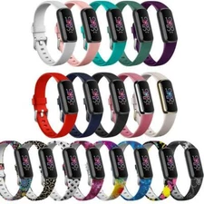 Wristband For Fitbit Luxe/Special Edition Flower Sport Silicone Watch Band Strap