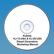 Kubota KJ-13-USA & KJ-20-USA Diesel Generators - Workshop manual