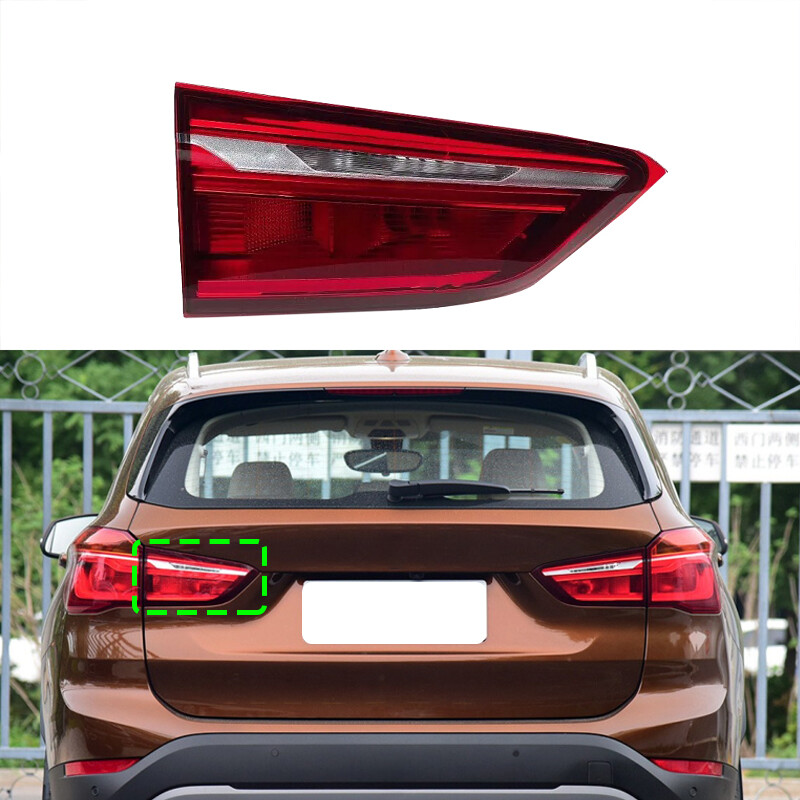 Left Rear LED Tail Light For BMW X1 2016-2019 – Red Housing, Warm White, 1-Year Warranty, Mzorange