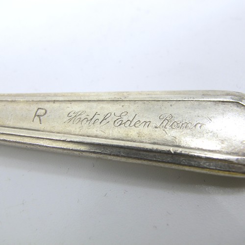 HOTEL EDEN Roma Italy Hotel Silver Silverplate Teaspoon Spoon Broggi Rome VTG - Picture 5 of 7
