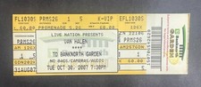 2007 Van Halen Concert Ticket Stub 10/30/07 - TD Banknorth Garden Boston MA.