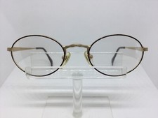Vintage Perry Ellis PG SG 1006 Eyeglasses Satin Gold Brown Tortoise Oval