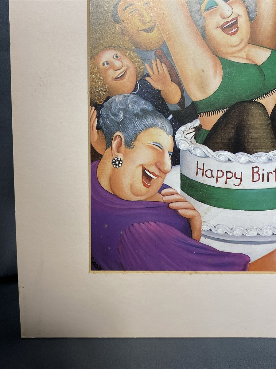 Beryl Cook Birthday Surprise Print 14.25