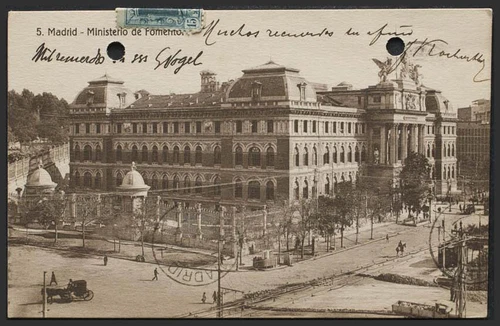 Madrid. MADRID. Ministerio de Fomento. Postal troquelada.
