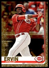 2019 Topps 558 Phillip Ervin Cincinnati Reds SN Baseball Card Gold /2019