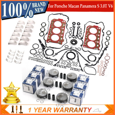 Engine Rebuild Pistons Gaskets Overhaul Kit For Porsche Macan Panamera S 3.0T V6