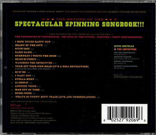 ELVIS COSTELLO the return of the spectacular spinning songbook CD EU 2792069 - Picture 2 of 3