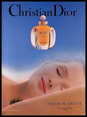1993 Christian Dior Dune Perfume Vintage PRINT AD Fragrance Desert Sand ...