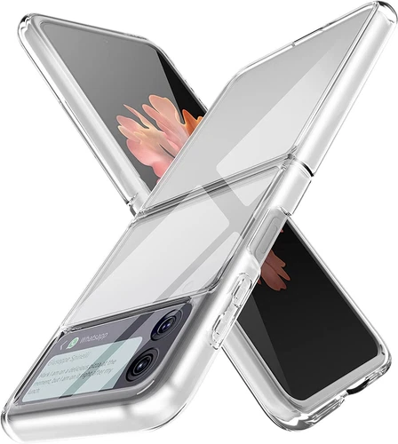 Samsung Galaxy Z Flip 3 Soft TPU Case Hybrid Cover Clear Crystal Back Bumper??