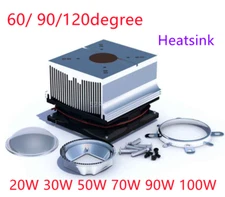 20W 30W 50W 100W LED COB Aluminium Heat Sink +Cooling Fan For Heat work