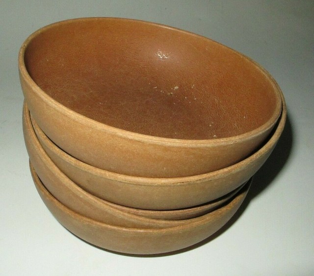 Vintage Ellingers Agatized Wood Salad Bowl 5½" Set Lot of 5 Bowls eBay
