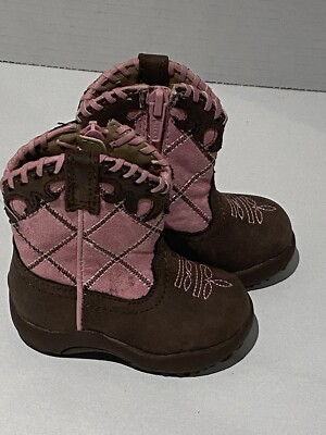 Roper Infant-Girls' Cow Diamond Whipstitch Pre-Walker Cowgirl