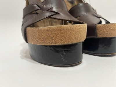 Balenciaga By Nicolas Ghesquiere AW2007 Brown Leather Platform