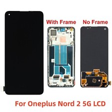 For Oneplus Nord 2 5G LCD Display Touch Screen Digitizer  Frame Replacement