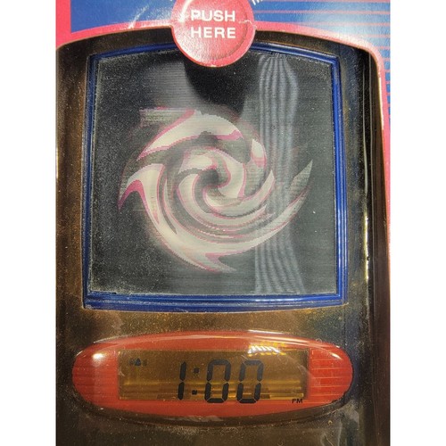Vintage ThoughtWorks New York Giants Blue Lenticular Display Rocking Clock - Picture 6 of 8