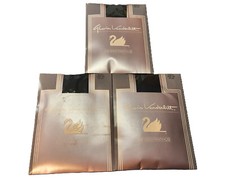 NIS NOP Vintage 1980s-90s Gloria Vanderbilt Pantyhose 3 Packs Navy Blue EE