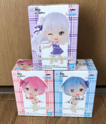 Re:Zero Chibi Kyun Chara Vol.2 Emilia & Ram & Rem Figure Set of 3