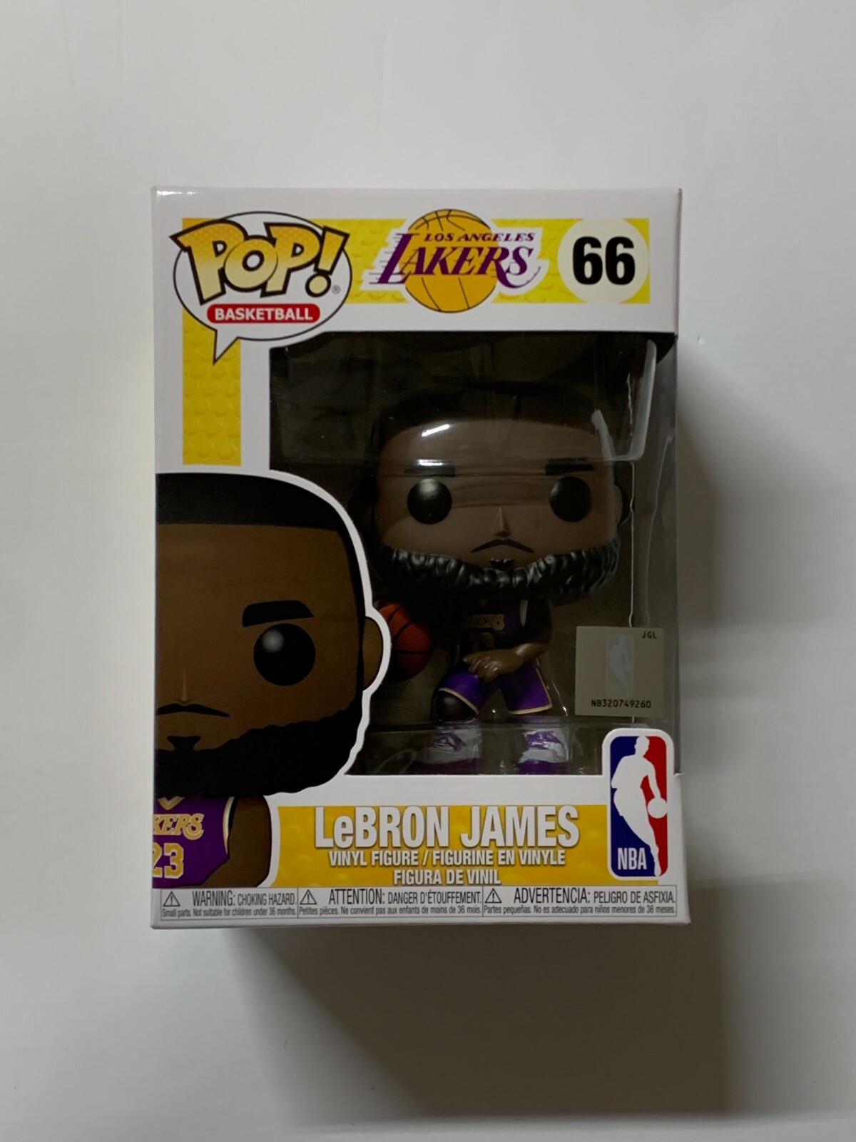 Camiseta Deportiva Funko Pop De Los Lakers De Los Lebron James #66 *Dañada*