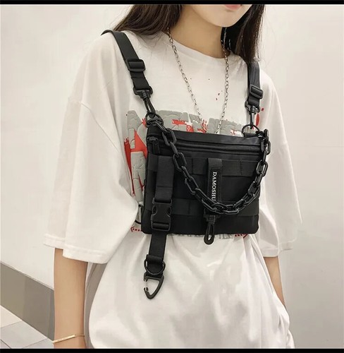 Techwear Bag Taschen für Festival Clubwear Techno Nature One Street Parade Love - Bild 7 von 11