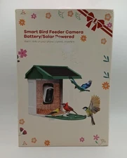 Smart Bird Feeder Camera Battery/Solar Powered (AI Bird Identification) New