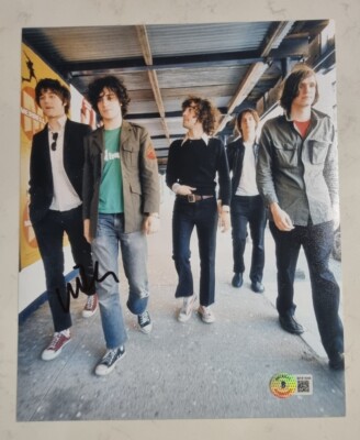 NICK VALENSI THE STROKES 8x10 inch SIGNED PHOTO BECKETT BAS COA