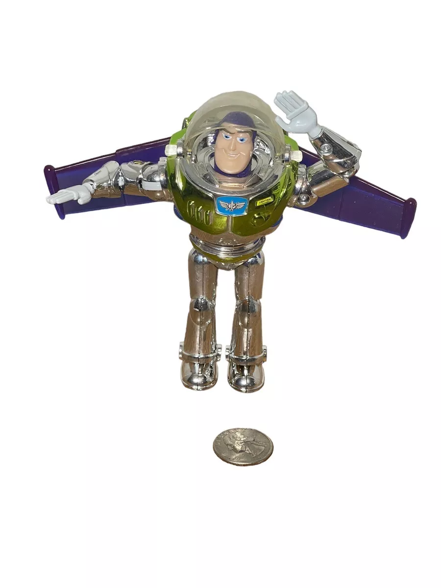 Toy Story Disney On Ice Metallic Chrome Buzz Lightyear Action