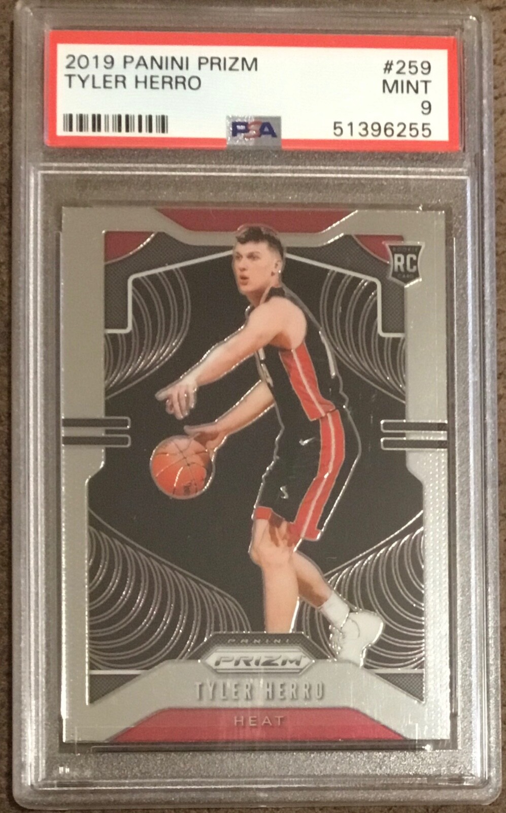 2019-20 Panini Prizm TYLER HERRO #259 Rookie RC PSA 9