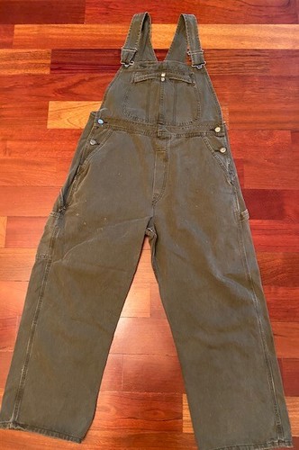 Lee Olive Green Overalls size Large Petite