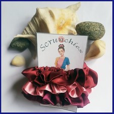 3Pcs Woman Satin Scrunchies Hair Ties Ponytail Holder for Ladies Girls Kids