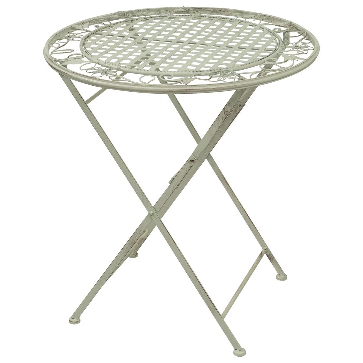 Rustic white round dining table deals