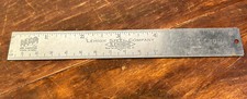 Vintage Leco Lehigh Steel 6” Rule Ruler Scale Non Tempering Made in USA NY Croma