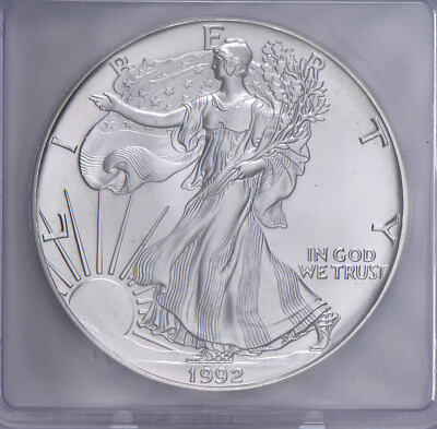 A*9様 1992年　イーグル銀貨 1992 American Silver Eagle MS70 ICG | eBay