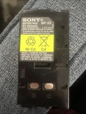 Sony OEM NP-33 Ni-Cd Battery Pack 6V 800mAh