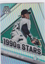KEN GRIFFEY JR. Mosaic 1990's Stars Seattle Mariners SILVER PRIZM VARIATION RARE