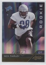 2011 Panini Absolute Memorabilia Rookie 229/399 Nick Fairley #167 0j6