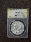 1897-S Morgan Silver Dollar, MS 61, Free Shipping