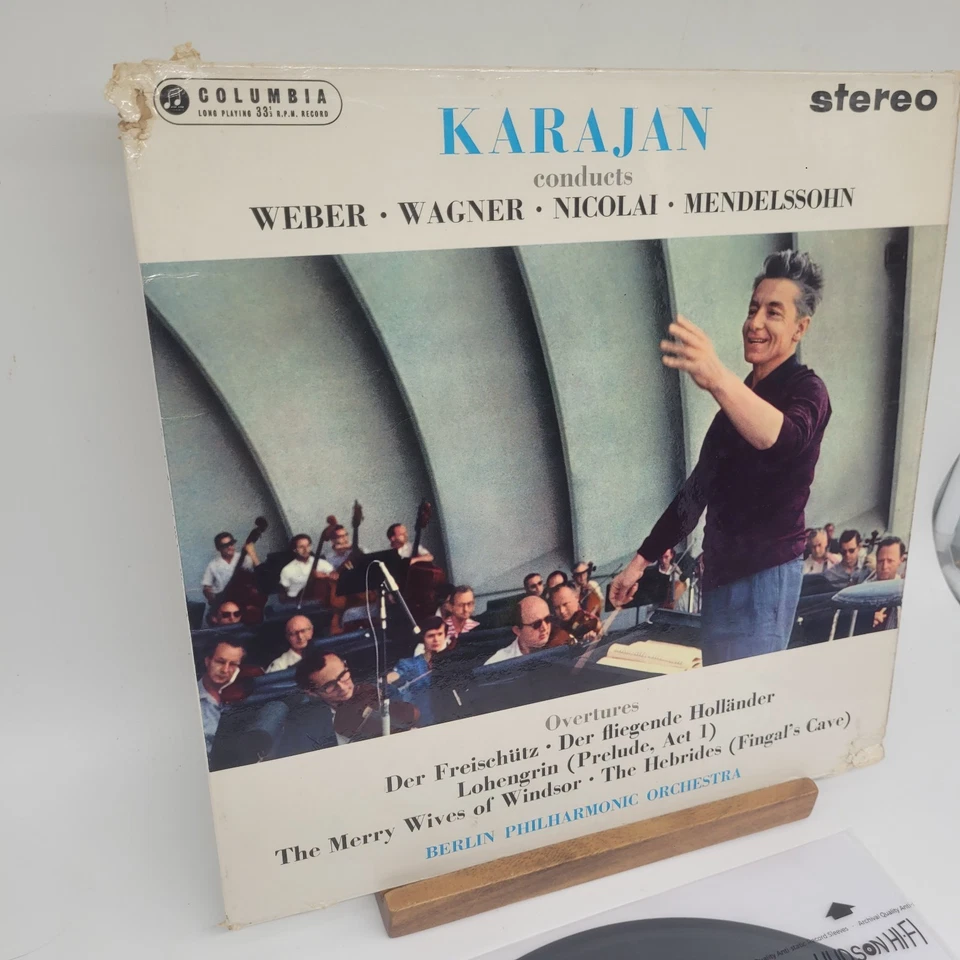 Factory Sample Karajan Weber, Wagner, Nicolai, Mendelssohn Overtures UK Record - Image 2 of 4