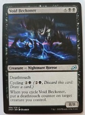 MTG Magic The Gathering Card Void Beckoner Creature Nightmare Horror Black IKO