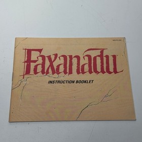 Nintendo Faxanadu NES Videojuego Caja CIB Cartucho Manual Hudson Soft