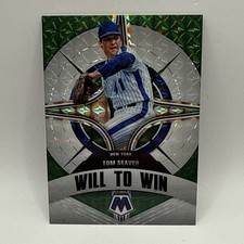 2022 Panini Mosaic Green Prizm Tom Seaver Will To Win #WW-11 MLB Baseball Card