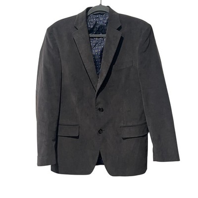 Lauren Ralph Lauren Sport Coat Mens 38R Gray Corduroy Elbow Patches Preppy