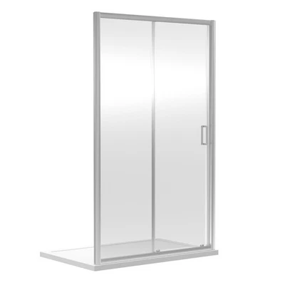 WELOVE Foundation 1850 x 1100mm Mondern Bathroom Sliding Shower Door - Chrome
