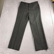 Banana Republic Dress Pants Mens 33R Grey Wool Silk Tailored Straight Fit NWT
