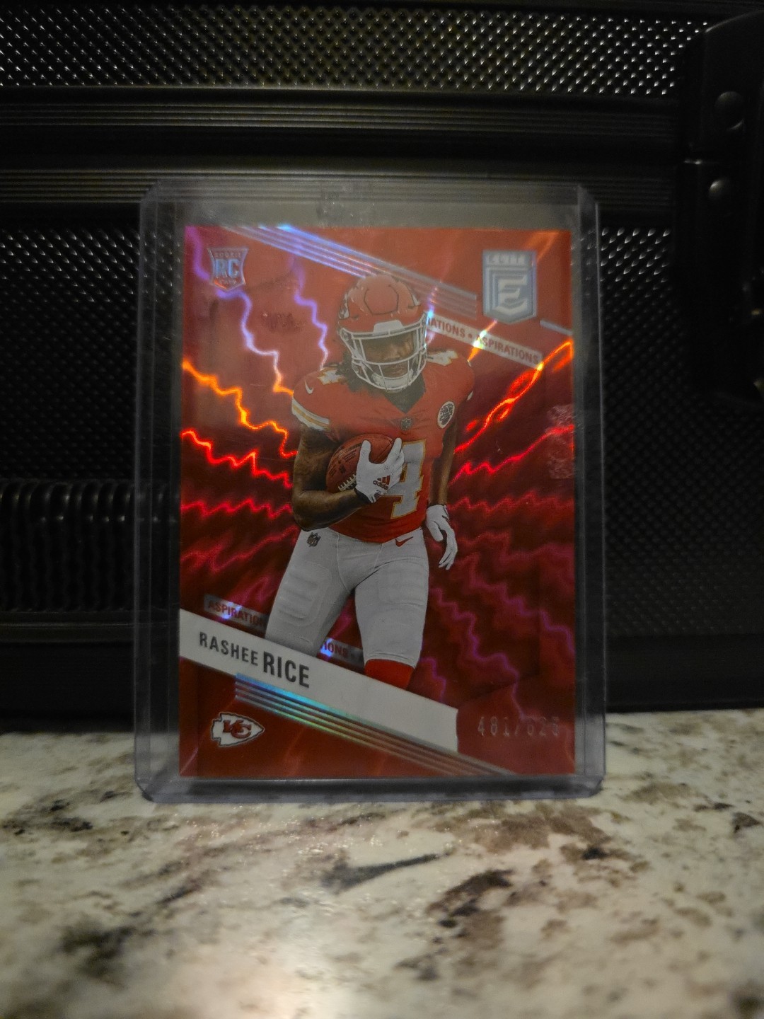 2023 Panini Donruss Elite -Rookies Rashee Rice #177 Aspirations Shimmer/625 (RC)