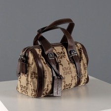 Coccinelle Bauletto Pelle Tela Monogram Second Hand Italia Originale
