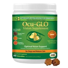 Ocu-GLO Cat  Dog Senior Supplement for Eye Support - Chewable Vision Vitamins...