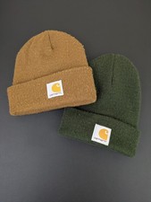 Carhartt Youth/Toddler Acrylic Beanie Hat One Size Winter Cap  Lot Of 2 