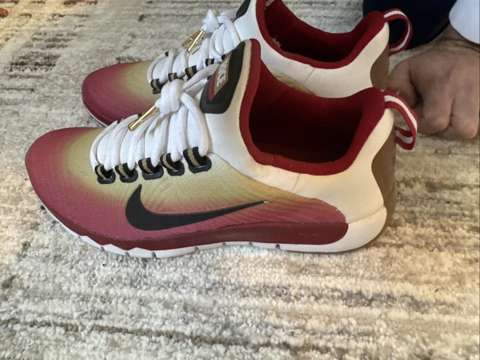 签名耐克男式 9.5 免费训练鞋 5.0 Nrg Jerry Rice 49ers 训练鞋 — 第 3/4 张图片