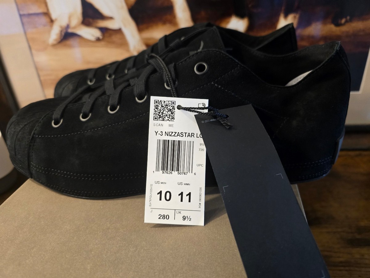 adidas Y-3 Nizza Superstar Low JR7454 Black 2025 Mens Size 10 US