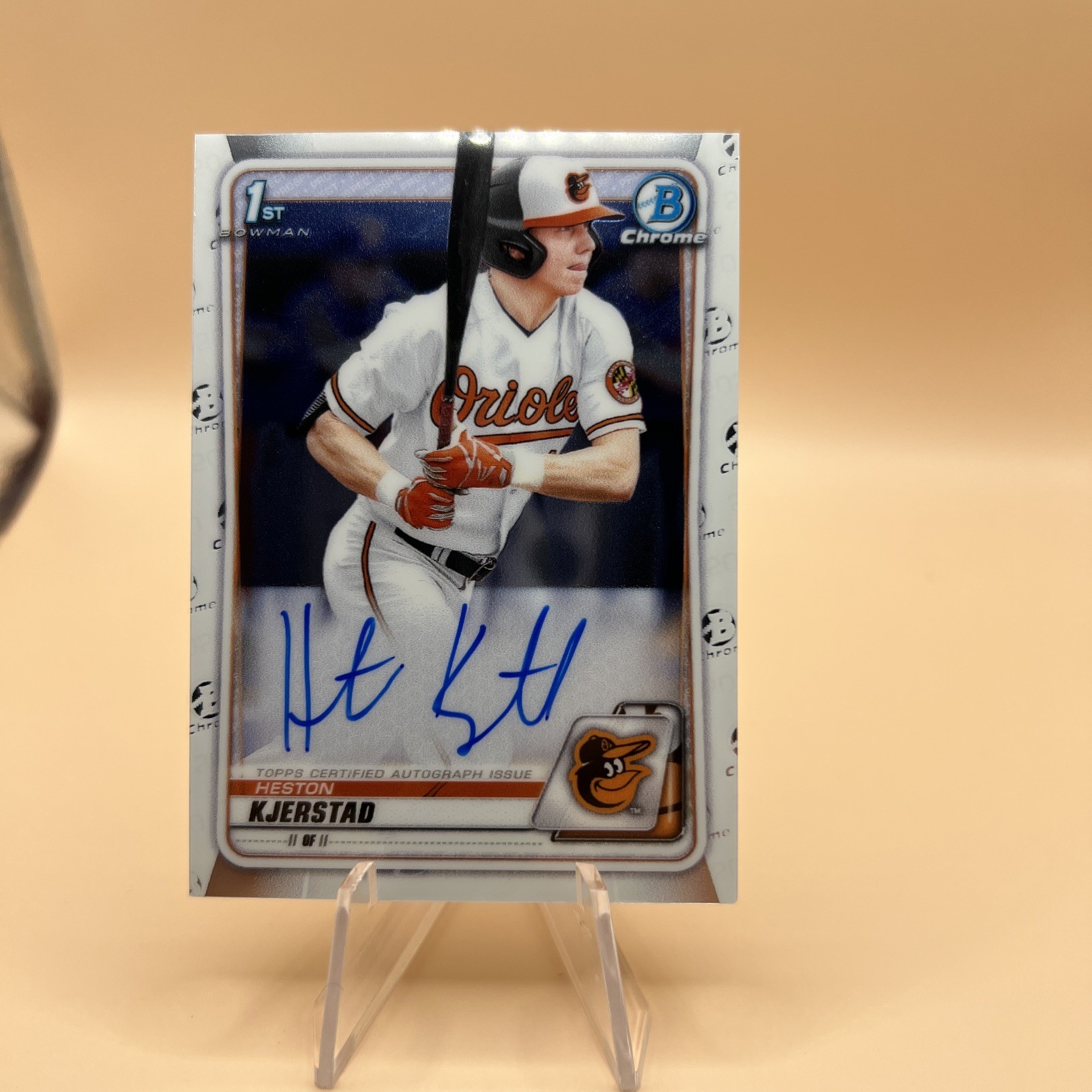 2020 Bowman Chrome HESTON KJERSTAD Auto Rookie 1st Bowman Baltimore Orioles